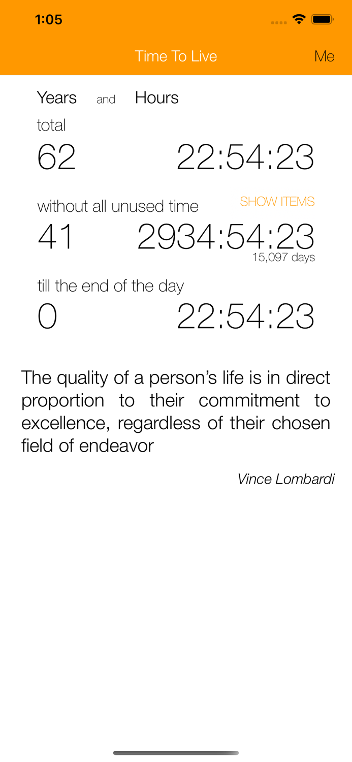 Motivator for lifetime