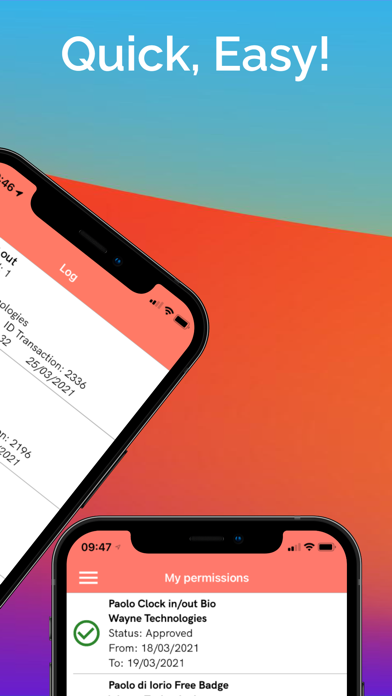 BadgeMe: time tracking service Screenshot