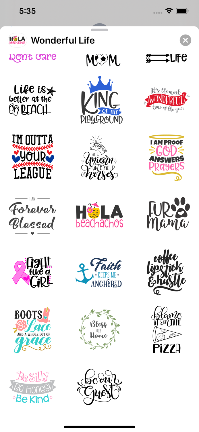 Wonderful Life - Sticker Pack