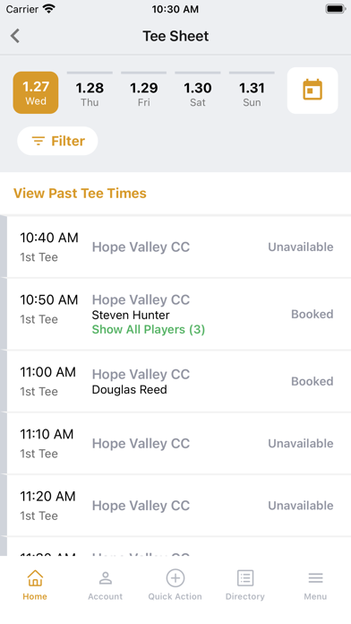 Hope Valley Country Club Screenshot