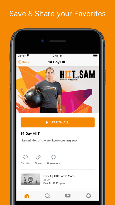 Xperience Fitness Anywhere Screenshot