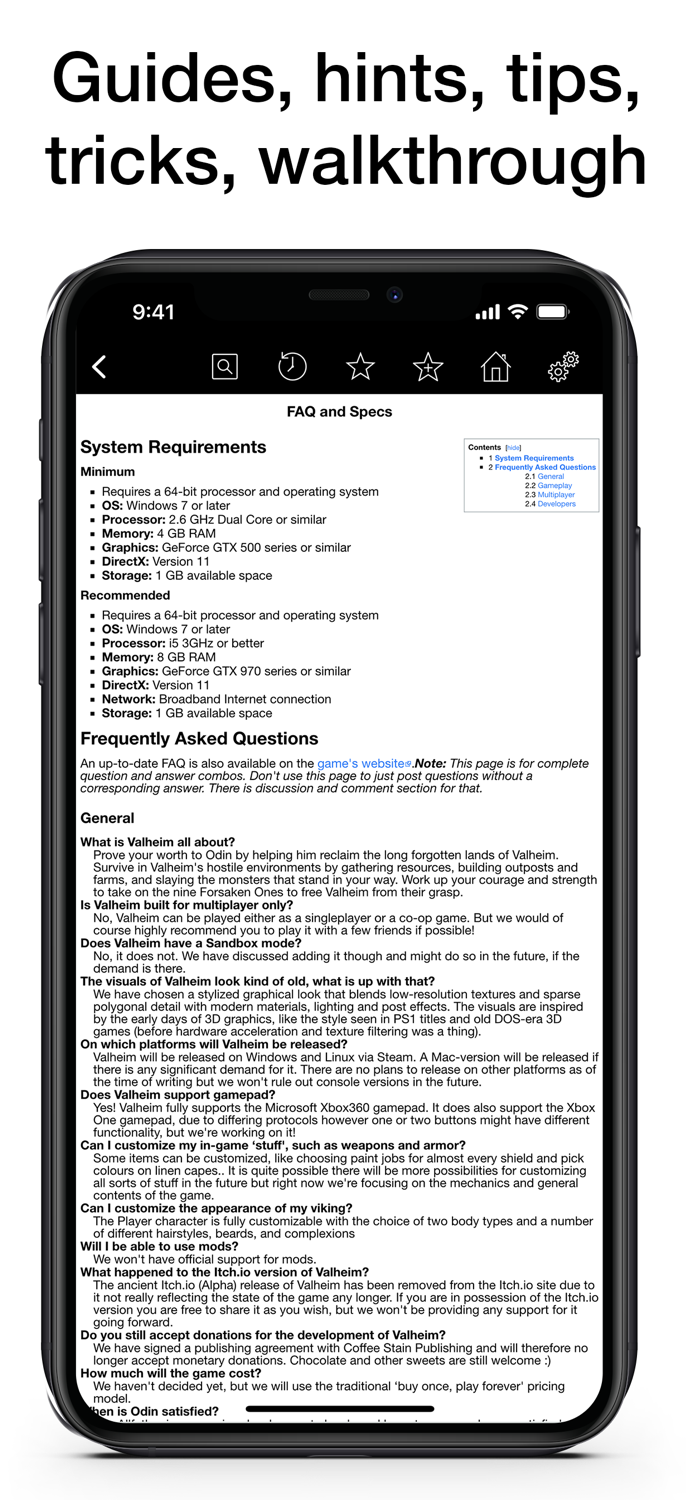 Pocket Wiki for Valheim