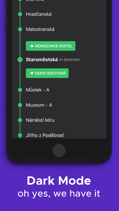 Metroji – Prague Metro App Screenshot