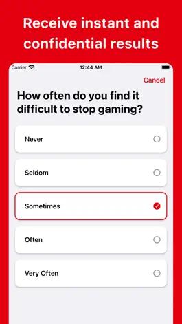 Game screenshot Video Game Addiction Test apk