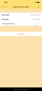 The Date Calculator PRO screenshot #2 for iPhone