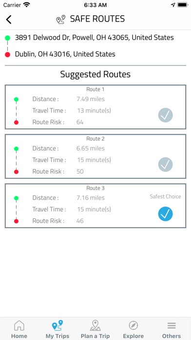 RouteWise Screenshot