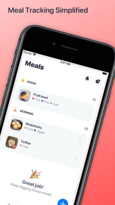 Your Food Journal Screenshot