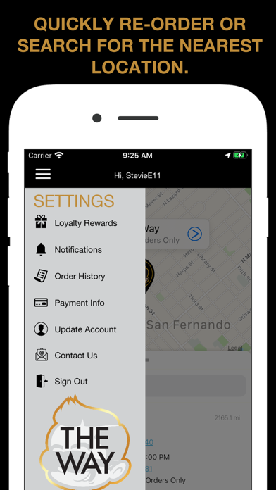 The Way - Mobile Ordering Screenshot