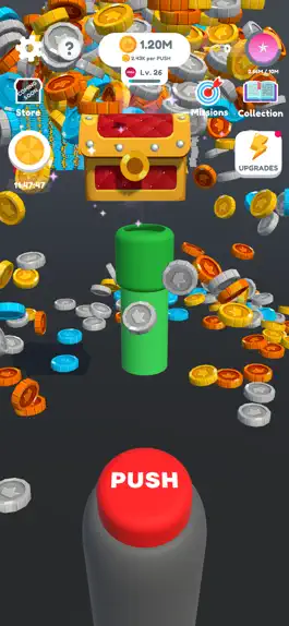 Game screenshot Idle Coin Button: Bitcoin game apk