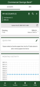 Commercial Savings Bank screenshot #2 for iPhone