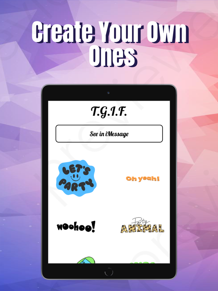 Lit Stickers for iMessage