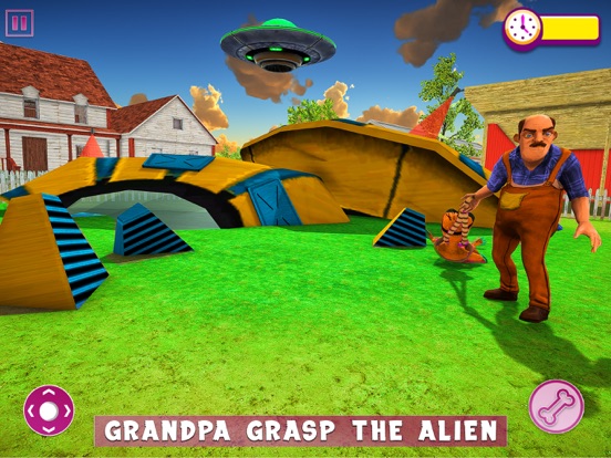 Save Alien from Scary Grandpas iPad app afbeelding 1