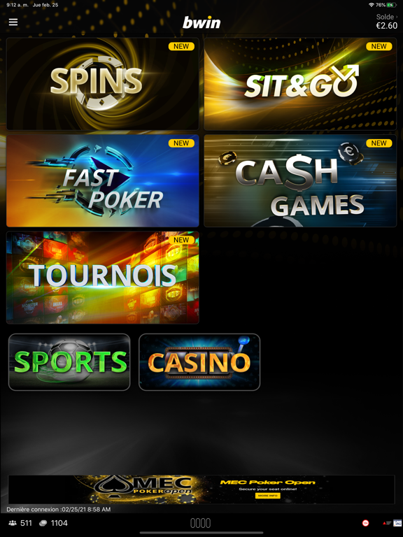 Screenshot #4 pour bwin: Jouer au Poker en Ligne