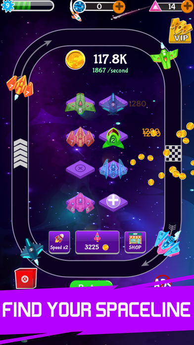 Screenshot #1 pour Merge Spaceship - Idle Game