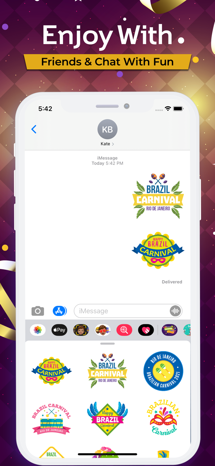 Brazil Carnival Stickers