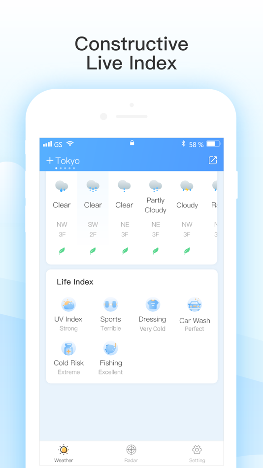 #4. Weather - Radar& Forecast (iOS) Podle: 建菲 汤