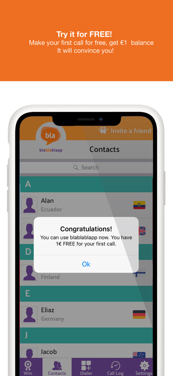 Blablablapp cheap calls