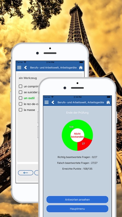 Vokabeln Deutsch Französisch Screenshot
