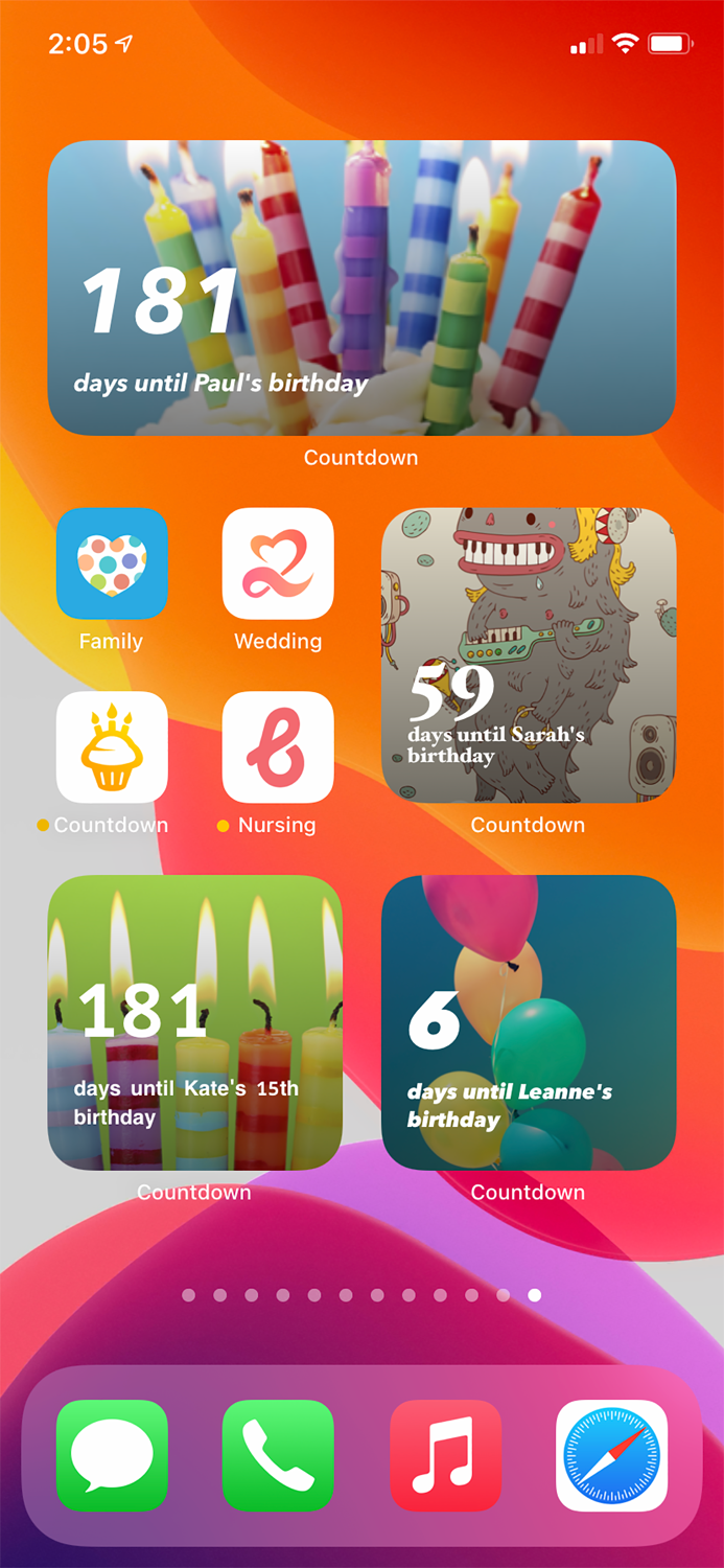 Birthday Countdown ‎