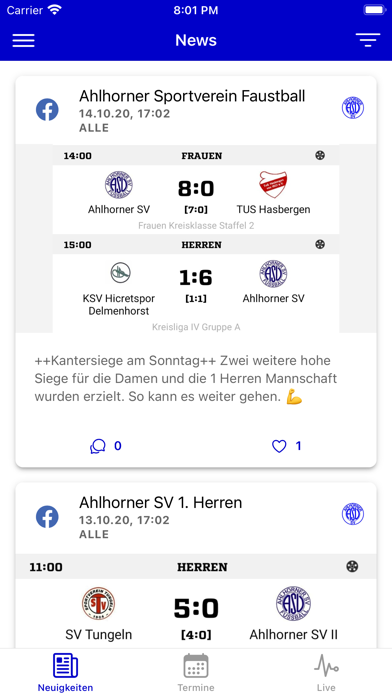 Ahlhorner SV Screenshot