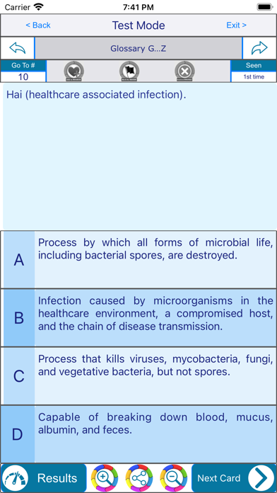 Sterile Processing Exam Review Screenshot