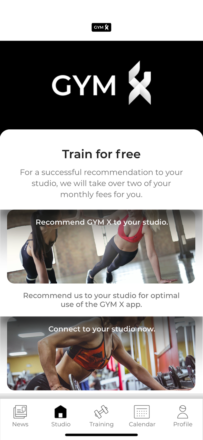 GYM X - Your gym app