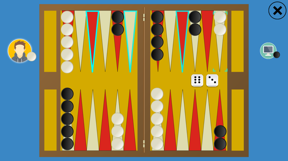 #2. Classic Backgammon Touch (iOS) 来自: Kevin White
