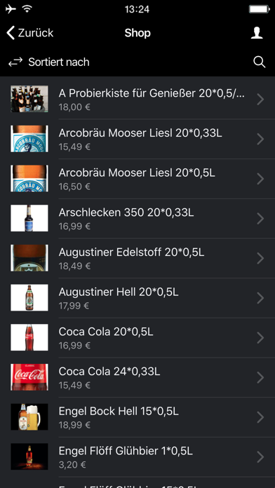 LoSeNoS Getränke Lagerverkauf Screenshot