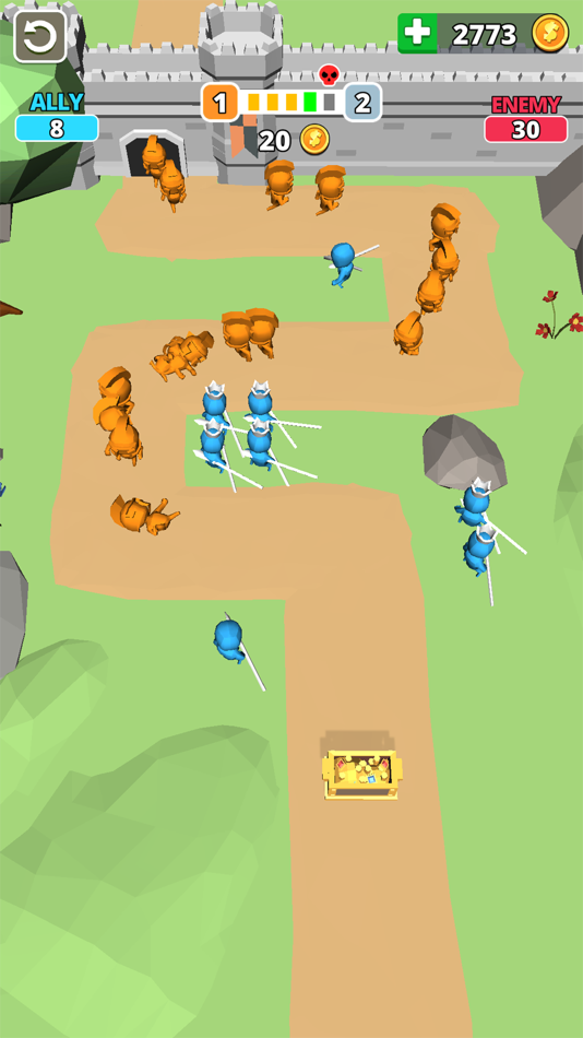 #6. Tiny Battle - Merge Troops! (iOS) Podle: IEC GAMES AUSTRALIA PTY LTD