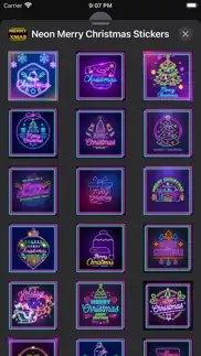 How to cancel & delete neon merry christmas stickers 1
