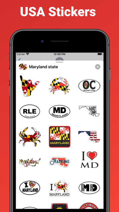 Screenshot #2 pour Maryland state - USA emoji