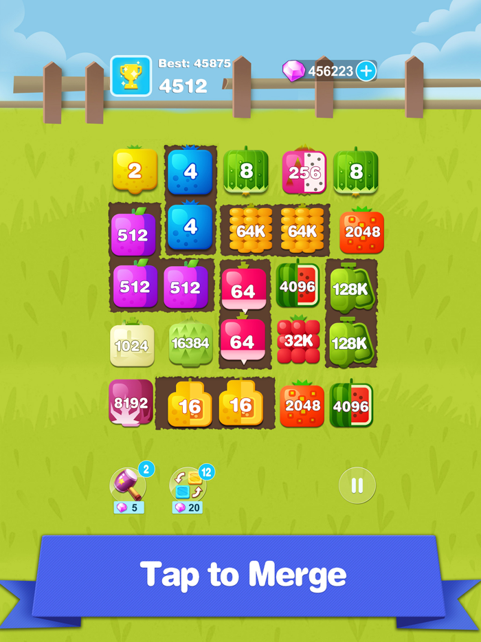 2048 New Number Tile App