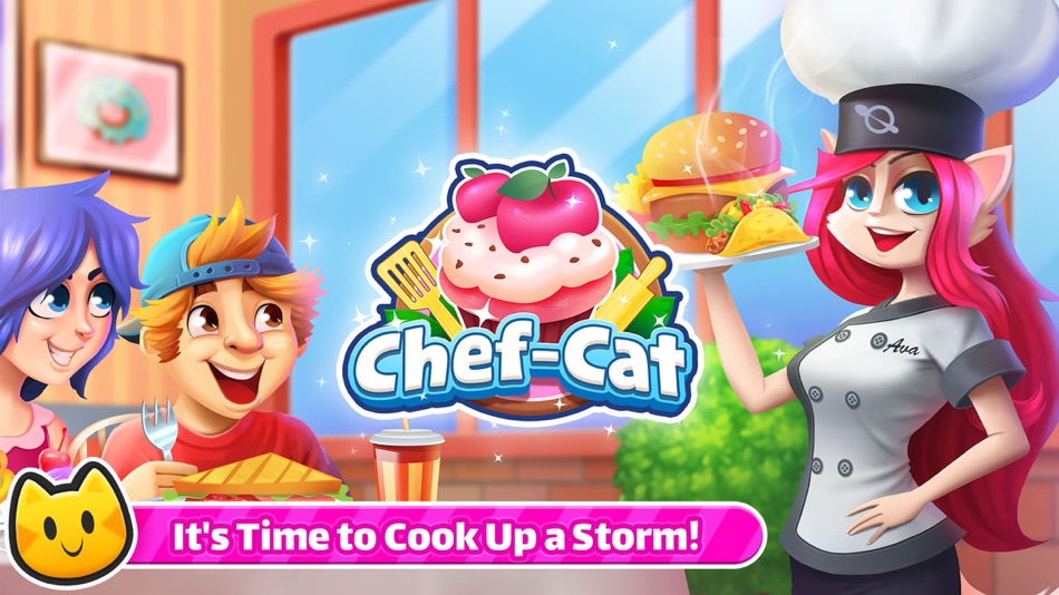 #1. Cooking Game: Chef Cat Ava (iOS) By: Nukebox Studios Pvt Ltd