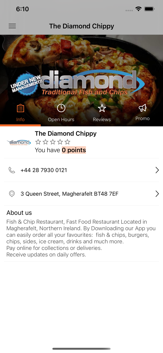 Diamond Chippy Magherafelt