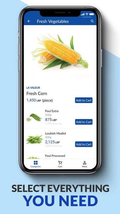 La Valeur Online Grocery Screenshot