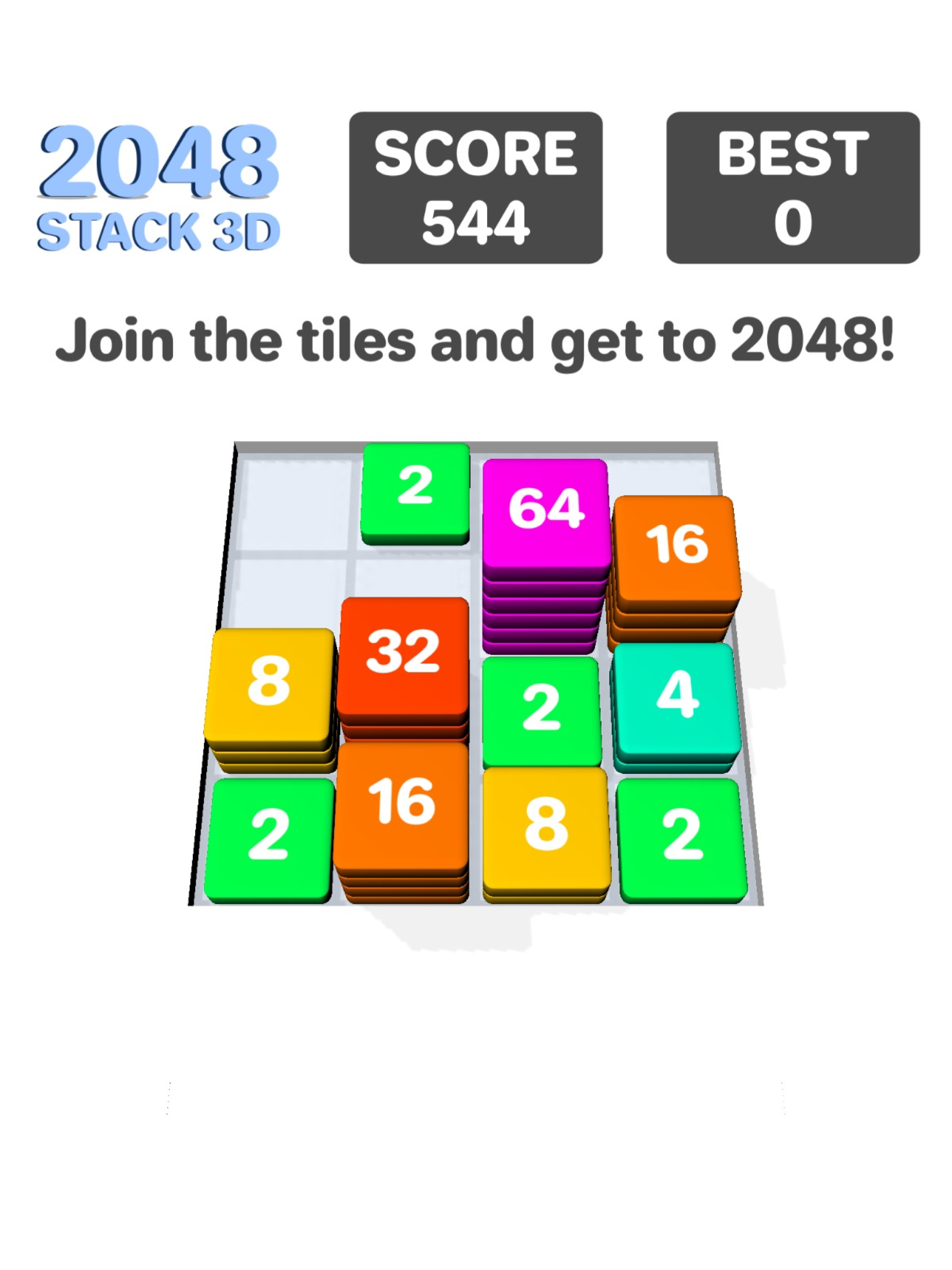 2048 Stack 3D