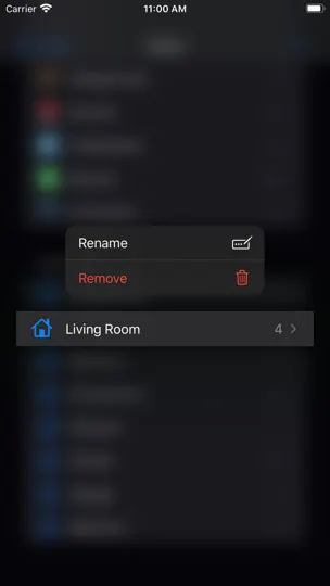 Capture d'écran de Home Configurator sur iPhone 3