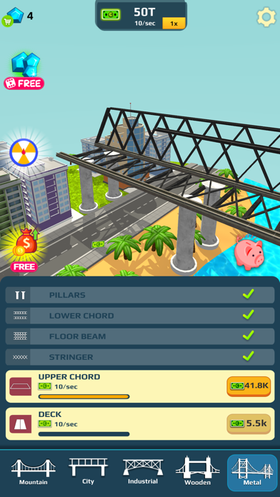 Idle Bridge Design Screenshot