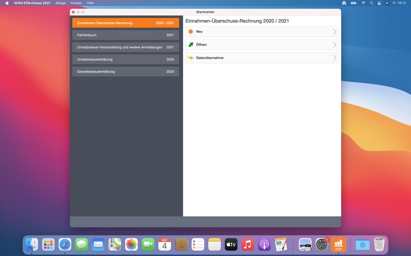 Screenshot #1 pour WISO EÜR+Kasse 2021