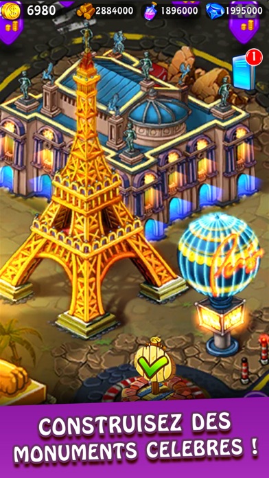 Screenshot #1 pour Magica! Match 3 jeu de puzzle