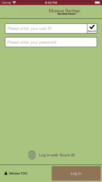 Monson Savings Biz Banking Screenshot