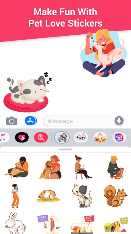 Pets Love  Summer Stickers screenshot-3