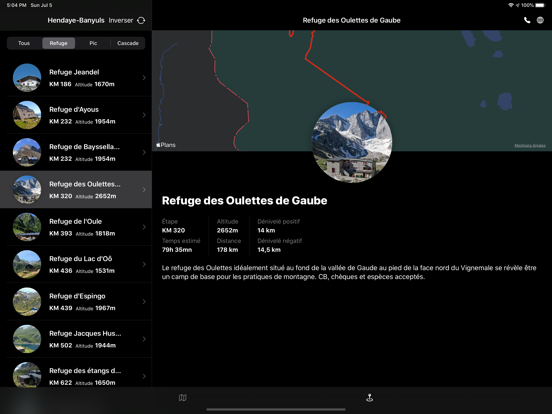 Screenshot #4 pour GR10 Transpyrénéenne