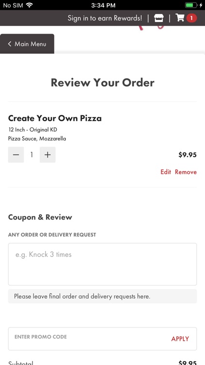 KD's Allegro Pizzeria