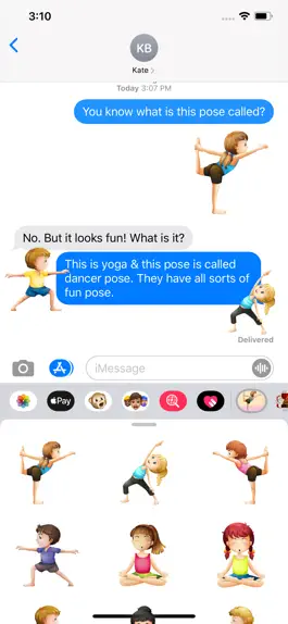 Game screenshot Kids Yoga Stickers & Emoji hack