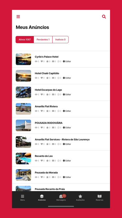Casa Temporada - Anunciantes Screenshot
