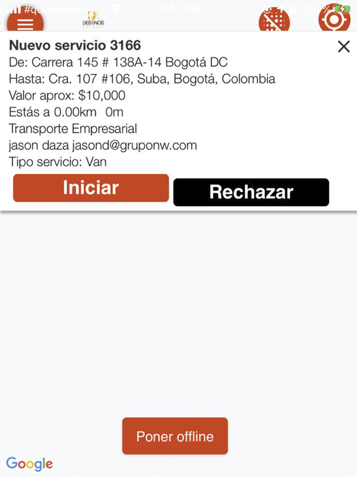 Destinos Express Driver