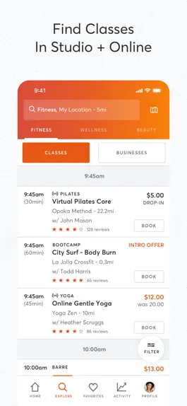 Game screenshot Mindbody: Fitness, Salon & Spa apk