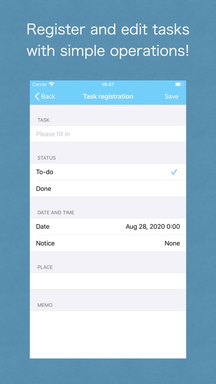 Calendar management ToDo