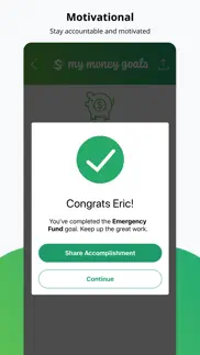 my money goals: track finances iphone screenshot 4